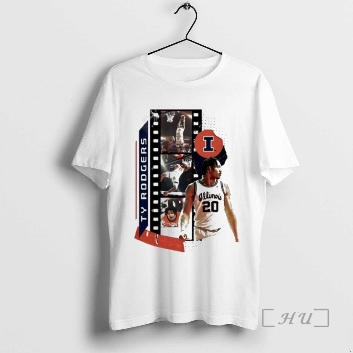 New Ty Rodgers Illinois Fighting Illini Basketball Graphic T-Shirts, Hoodie, Sweatshirt | PopFlextees.com
