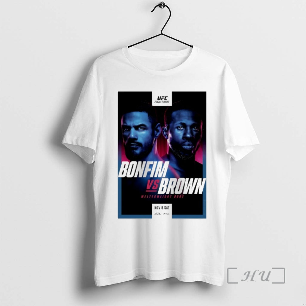 New Ufc Fight Night Bonfim Vs Brown Autographed Event T-Shirts, Hoodie, Sweatshirt | PopFlextees.com