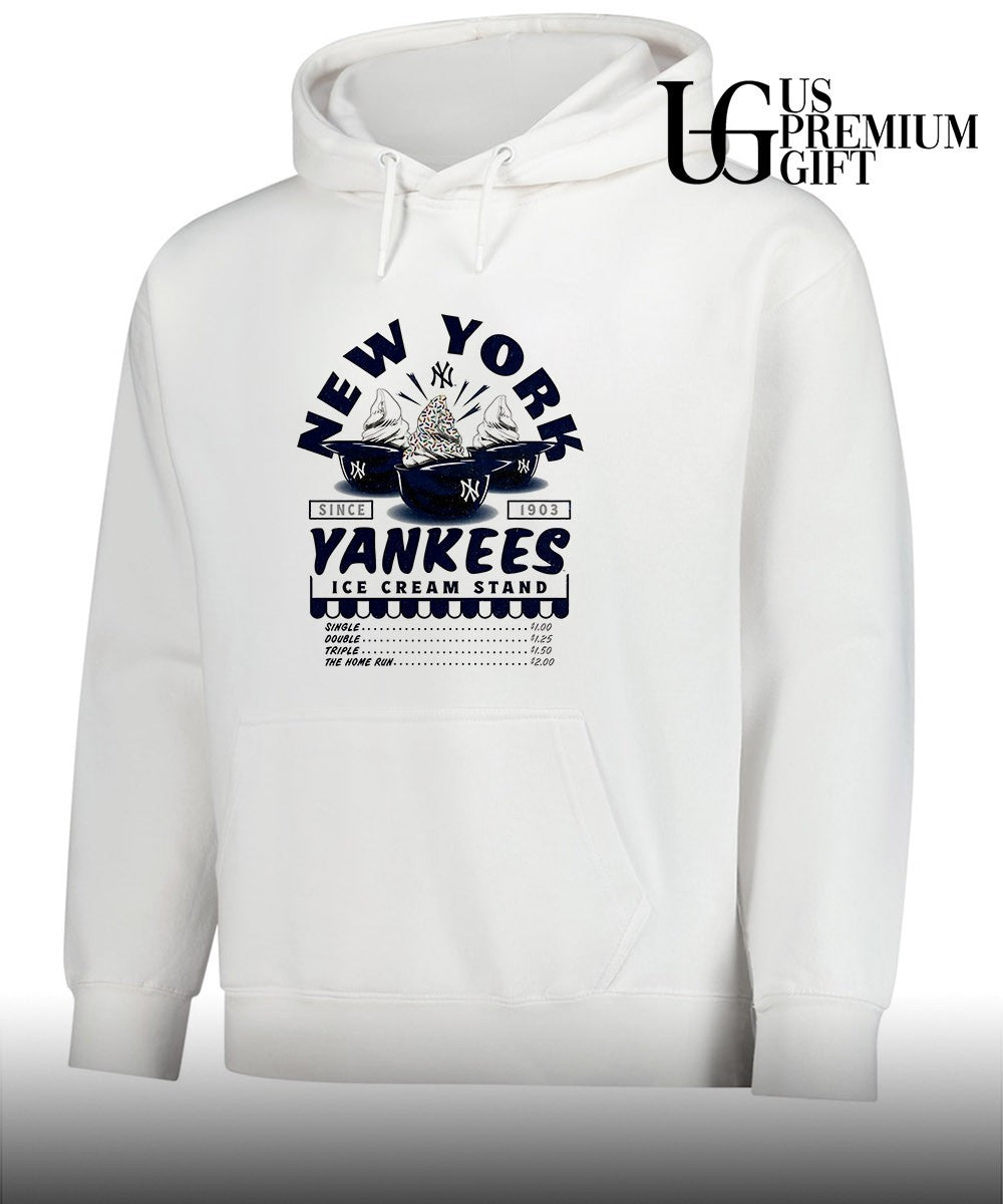 New York Yankees vintage stadium treat dessert helmets ice cream stand since 1903 shirt