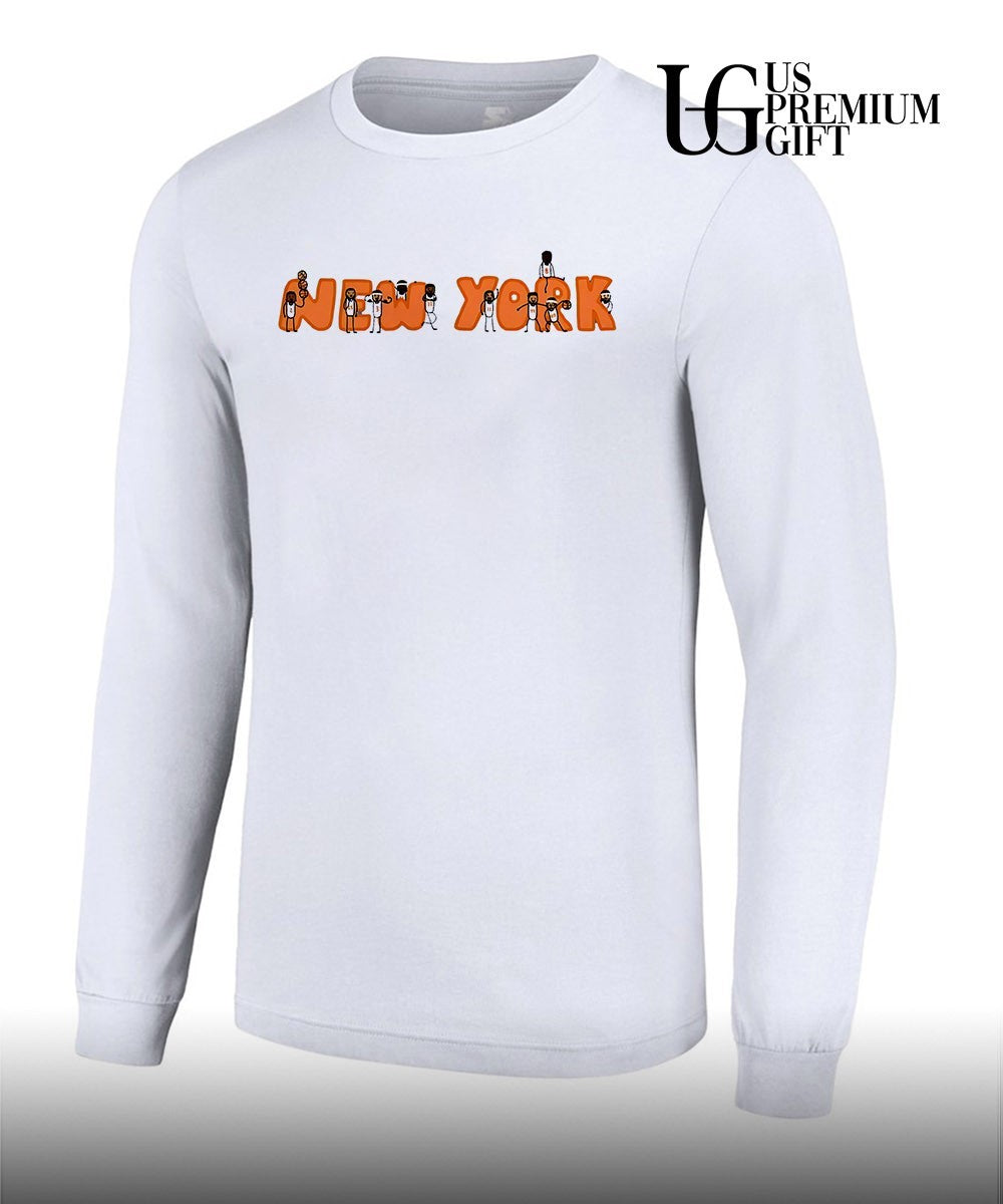 New York cartoon Stickman Basketball shirt