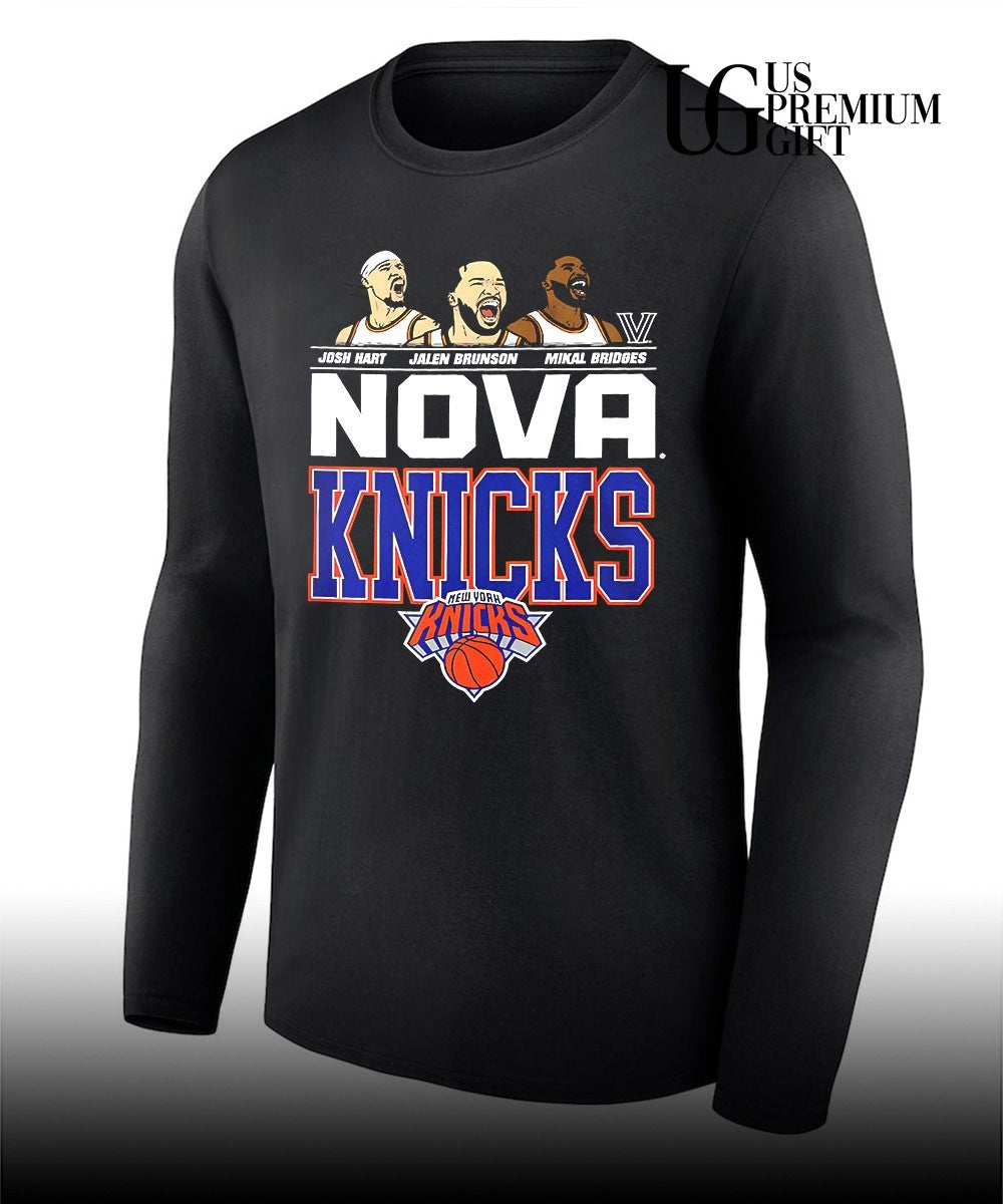 Nova Knicks Josh Hart Jalen Brunson Mikal Bridges Villanova NBA New York 2026 Finals shirt