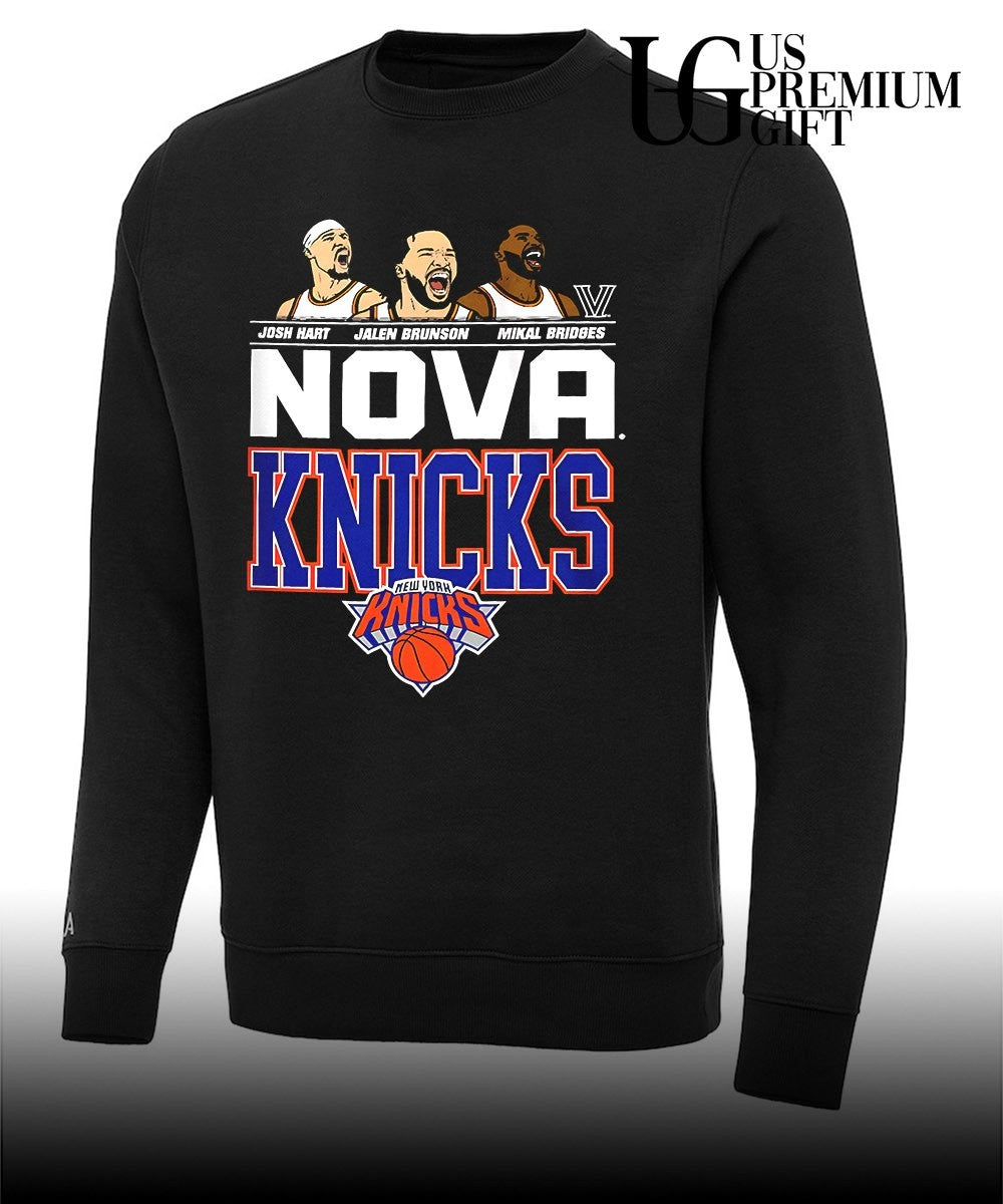 Nova Knicks Josh Hart Jalen Brunson Mikal Bridges Villanova NBA New York 2026 Finals shirt