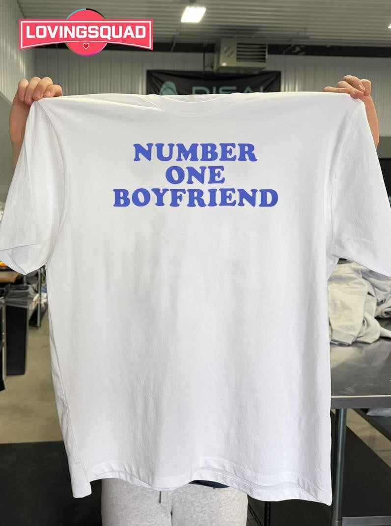 Number One Boyfriend Text Shirt