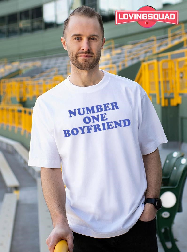 Number One Boyfriend Text Shirt