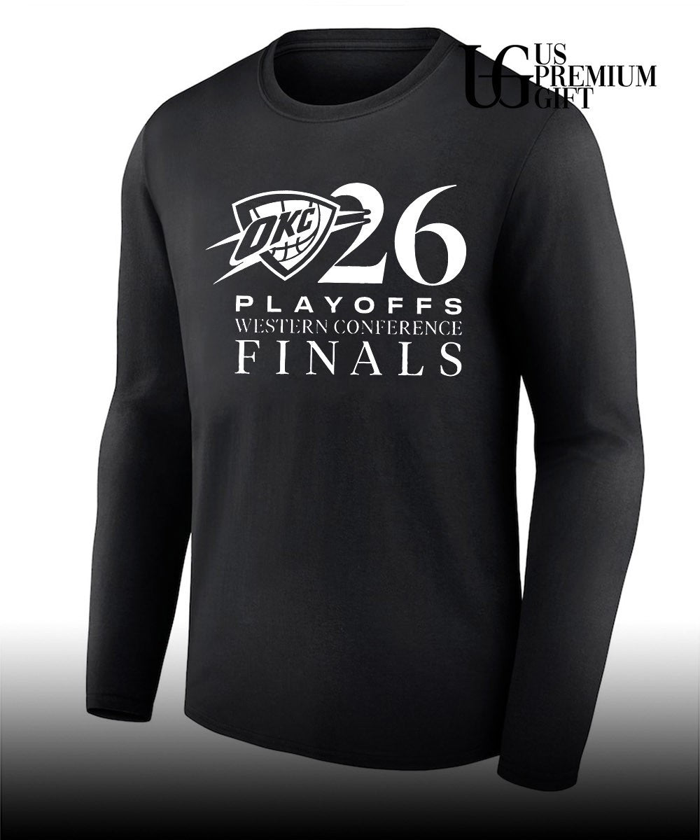 OKC Thunder WinCraft 2026 Western Conference Finals logo shirt