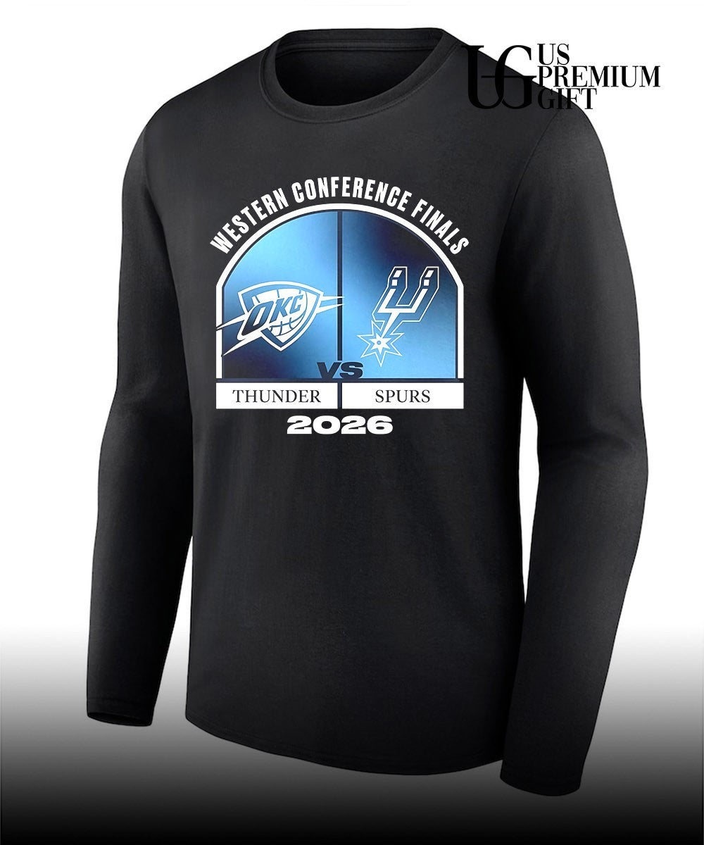 OKC Thunder vs San Antonio Spurs 2026 NBA Western Conference Finals Match Up shirt