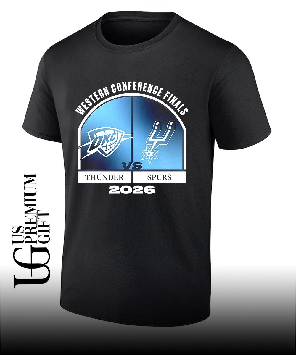 OKC Thunder vs San Antonio Spurs 2026 NBA Western Conference Finals Match Up shirt