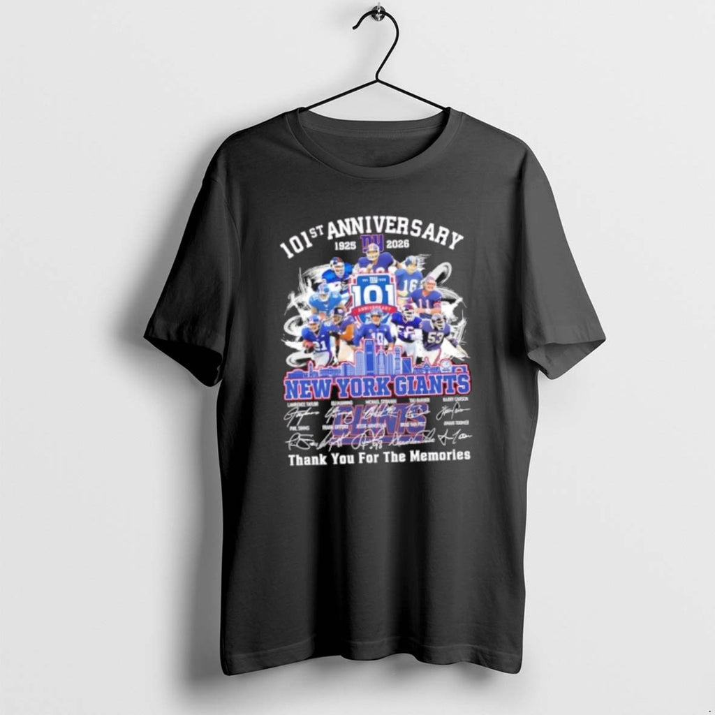 Official 101st Anniversary 1925 2026 New York Giants Lawrence Taylor Legends Thank You T-Shirts, Hoodie, Sweatshirt