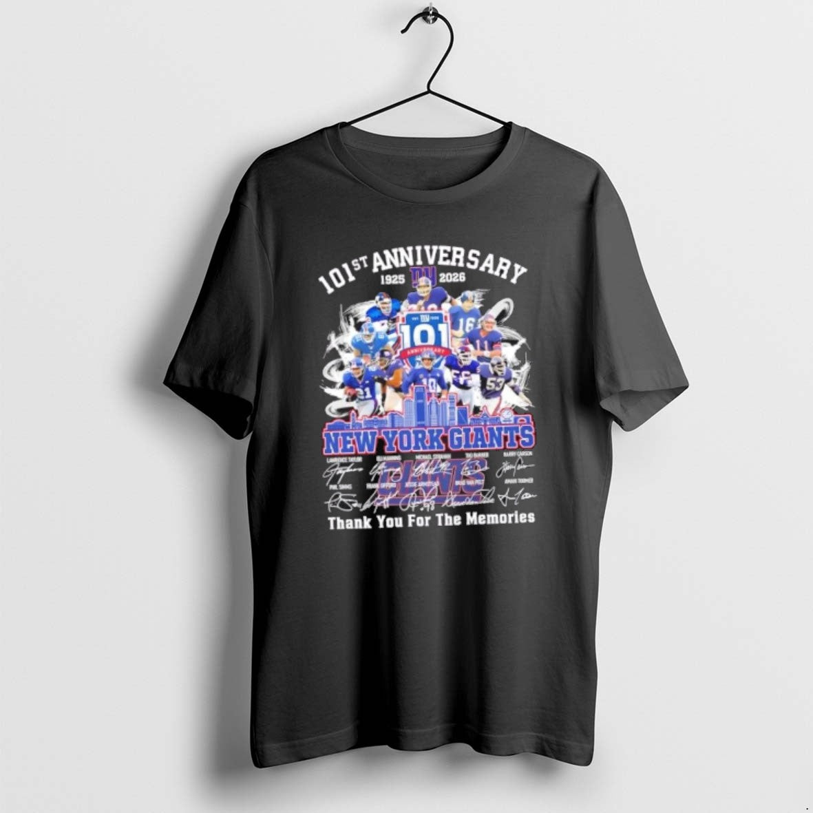Official 101st Anniversary 1925 2026 New York Giants Lawrence Taylor Legends Thank You T-Shirts, Hoodie, Sweatshirt