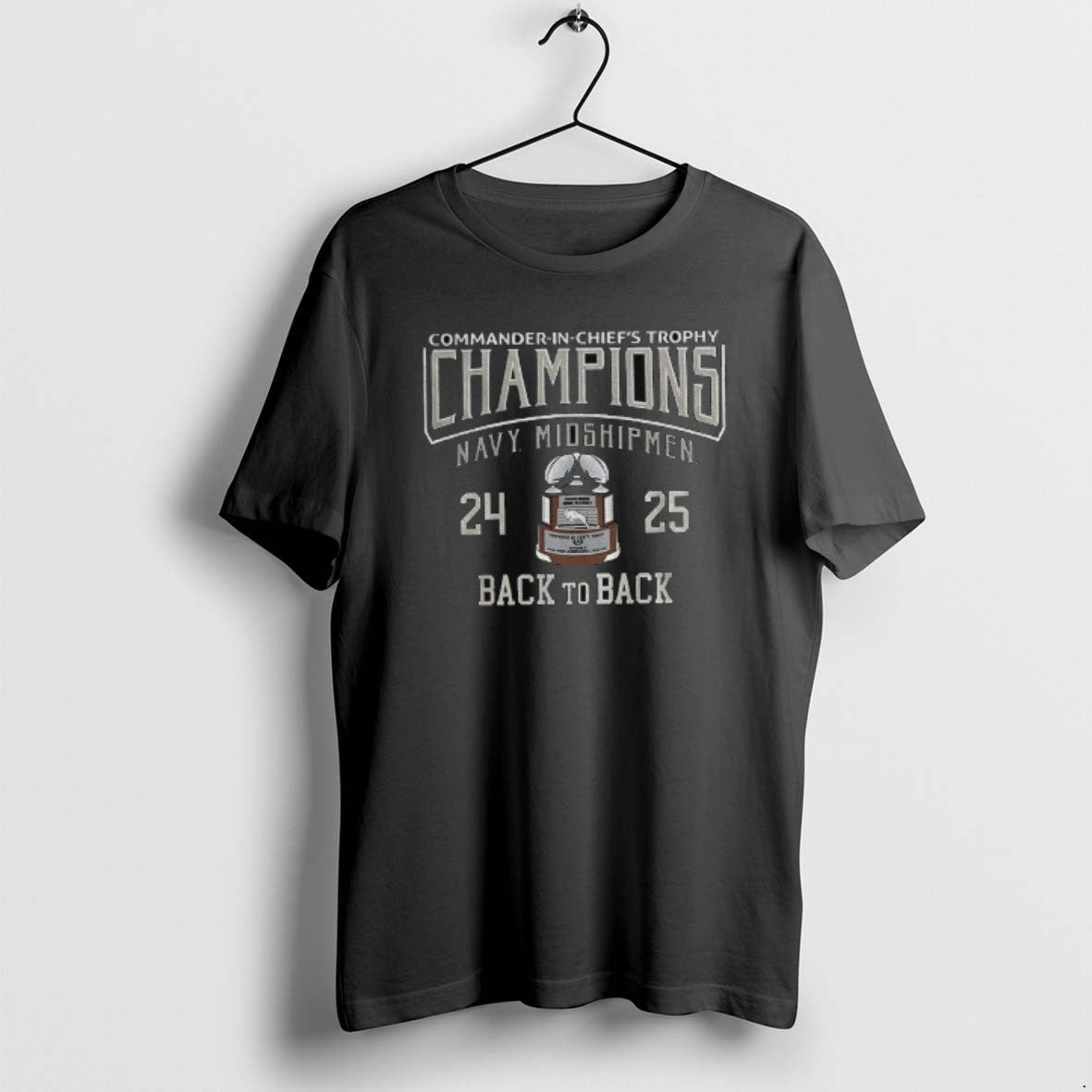 Official 2025 Commander In Chiefs Trophy Champions Navy Midshipmen Football Back To Back T-Shirts, Hoodie, Sweatshirt