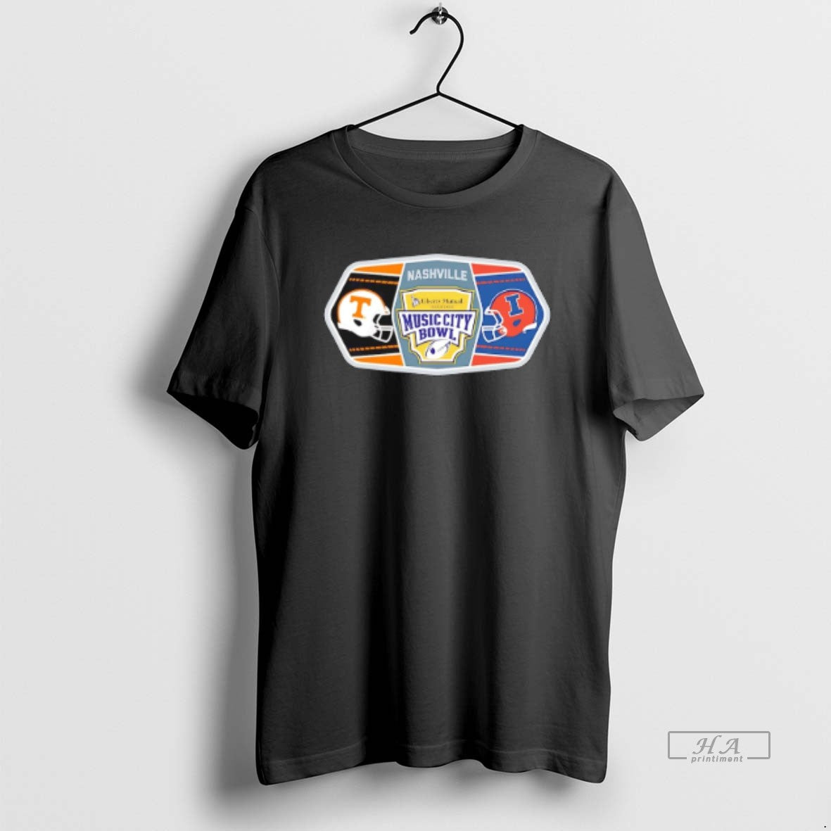 Official 2025 Liberty Mutual Music City Bowl Tennessee Volunteers Vs Illinois Fighting Illini Helmets T-Shirts, Hoodie,...