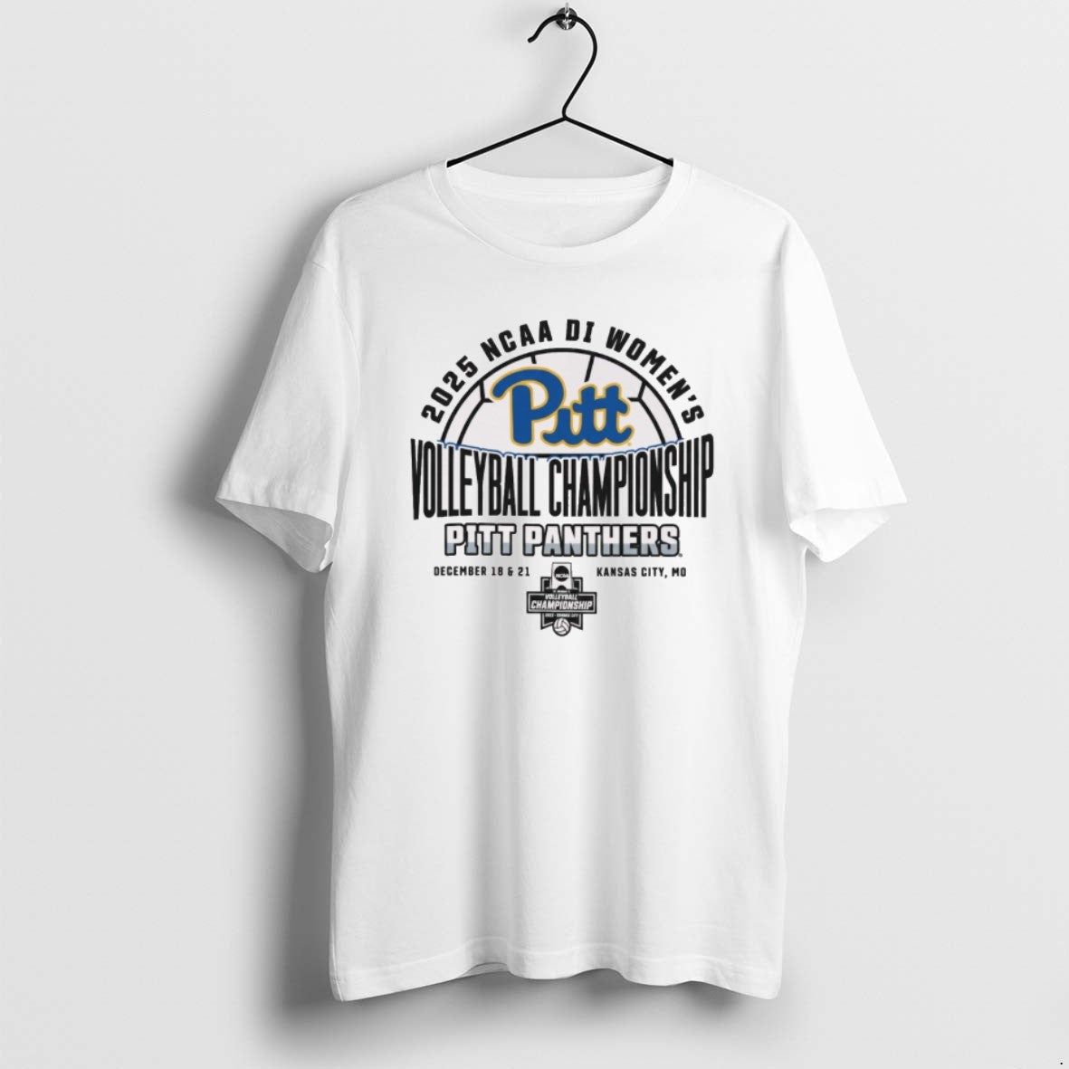 Official 2025 Ncaa Division I Pitt Panthers 2025 Womens Volleyball Championships December 18 21 Kansas T-Shirts, Hoodie,...