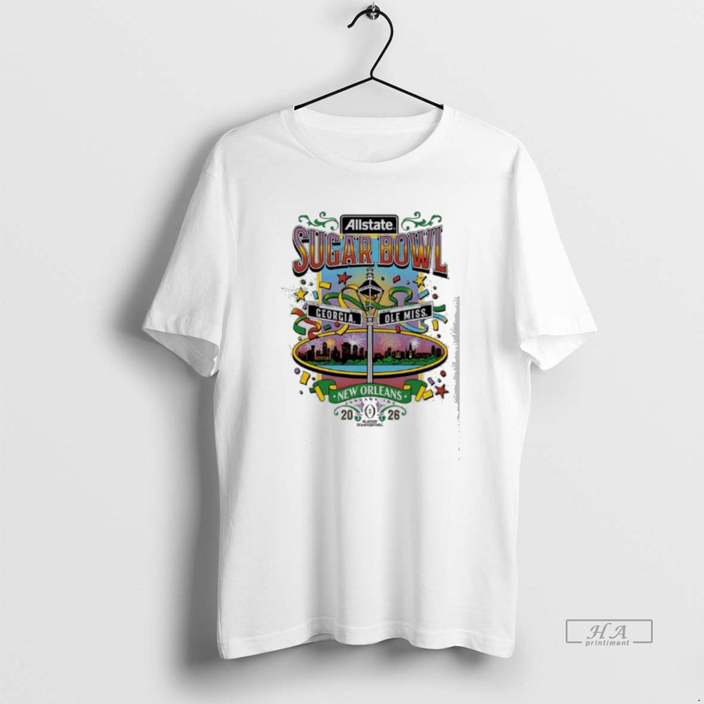Official 2026 Allstate Sugar Bowl Georgia Ole Miss New Orleans T-Shirts, Hoodie, Sweatshirt | PopFlextees.com