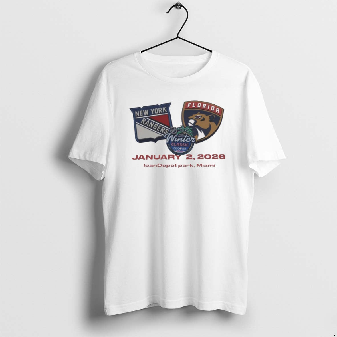 Official 2026 Discover Nhl Winter Classic Florida Panthers New York Rangers January 2 Loandepot T-Shirts, Hoodie, Sweatshirt