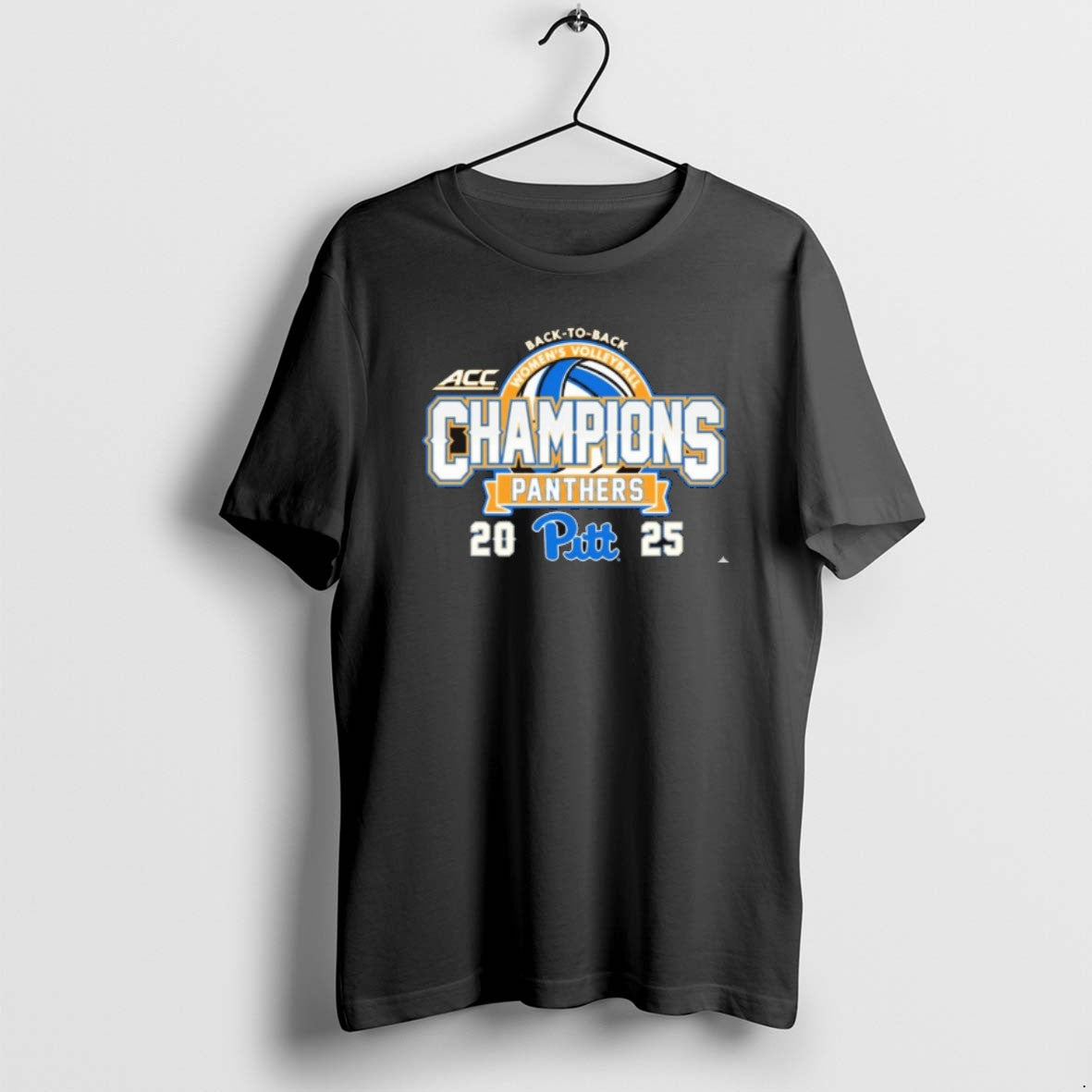 Official Acc Pitt Panthers 2025 Acc Volleyball Champions Back To Back Logo T-Shirts, Hoodie, Sweatshirt | PopFlextees.com