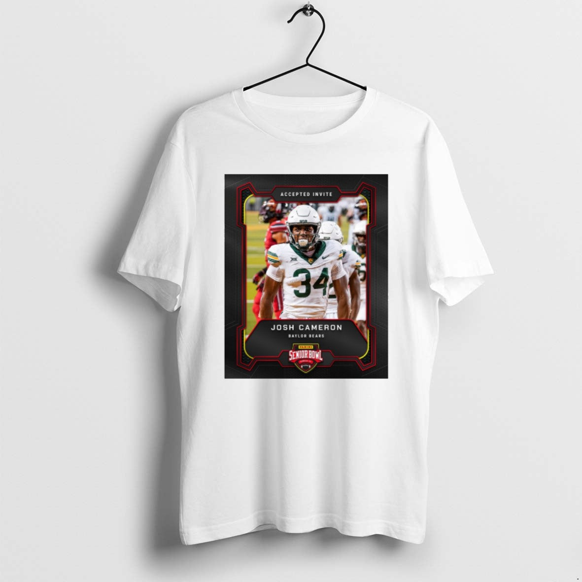 Official Accepted Invite Josh Cameron Baylor Bears 2026 Panini Senior Bowl T-Shirts, Hoodie, Sweatshirt | PopFlextees.com