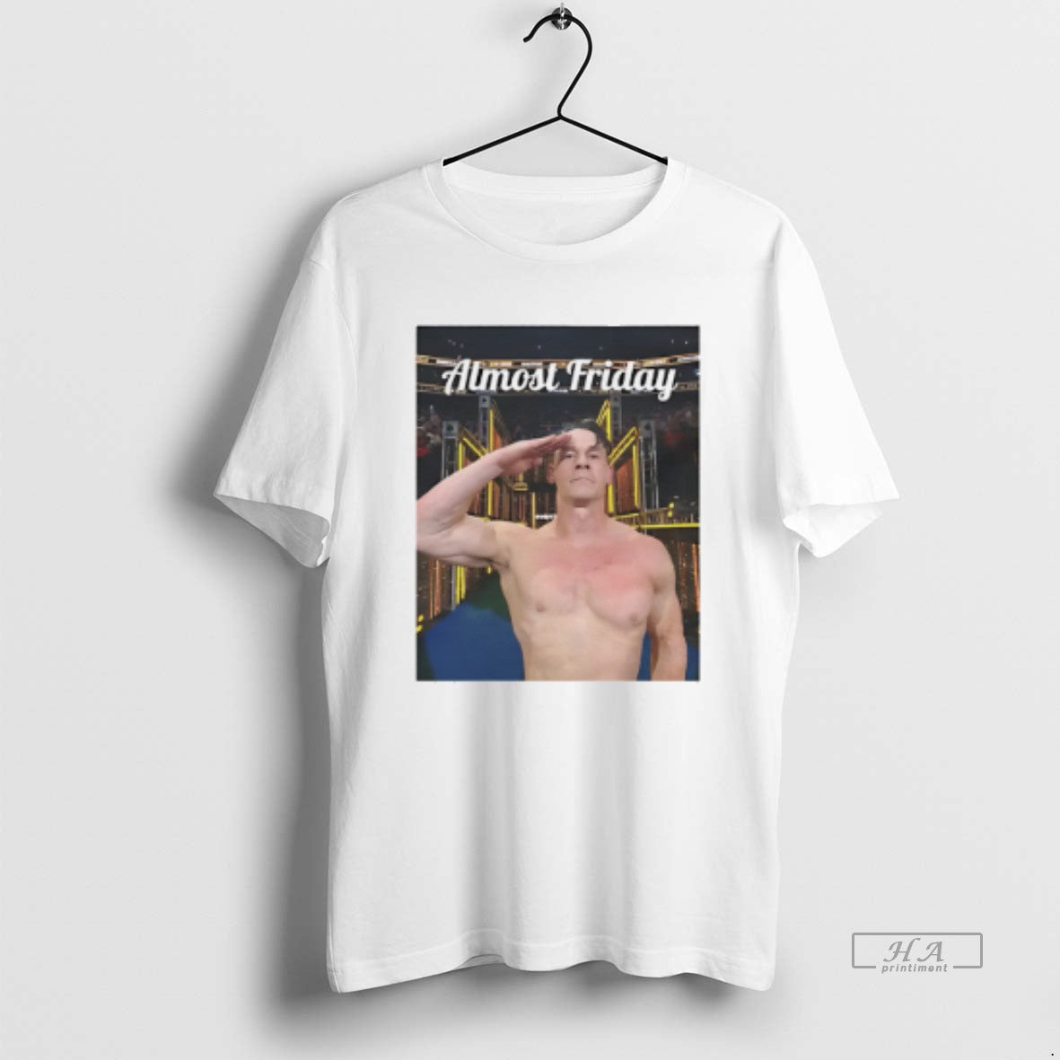 Official Almost Friday John Cena Salute T-Shirts, Hoodie, Sweatshirt | PopFlextees.com