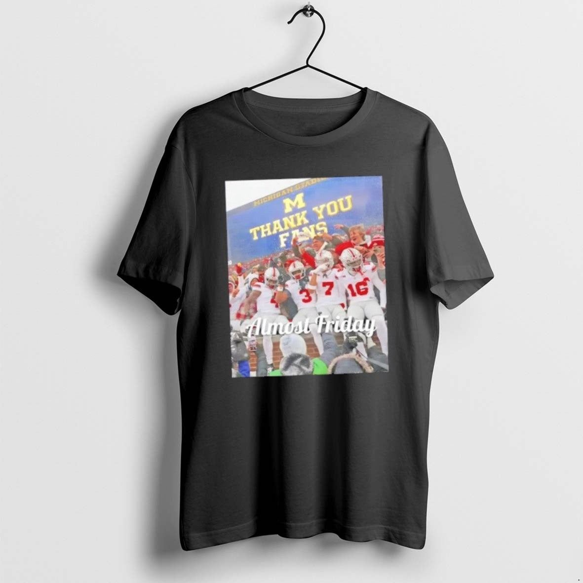 Official Almost Friday Michigan Stadium Thank You Fans T-Shirts, Hoodie, Sweatshirt | PopFlextees.com