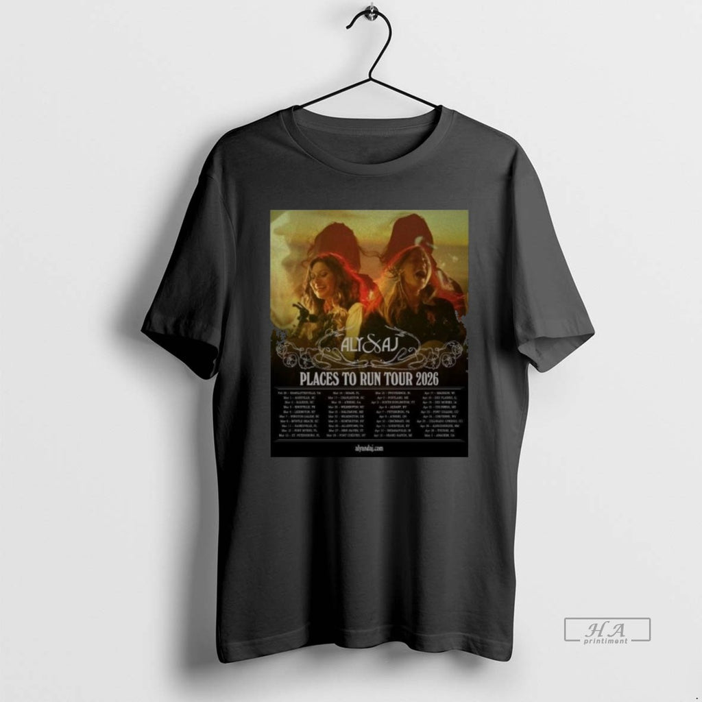 Official Aly And Aj Places To Run Live Tour 2026 T-Shirts, Hoodie, Sweatshirt | PopFlextees.com