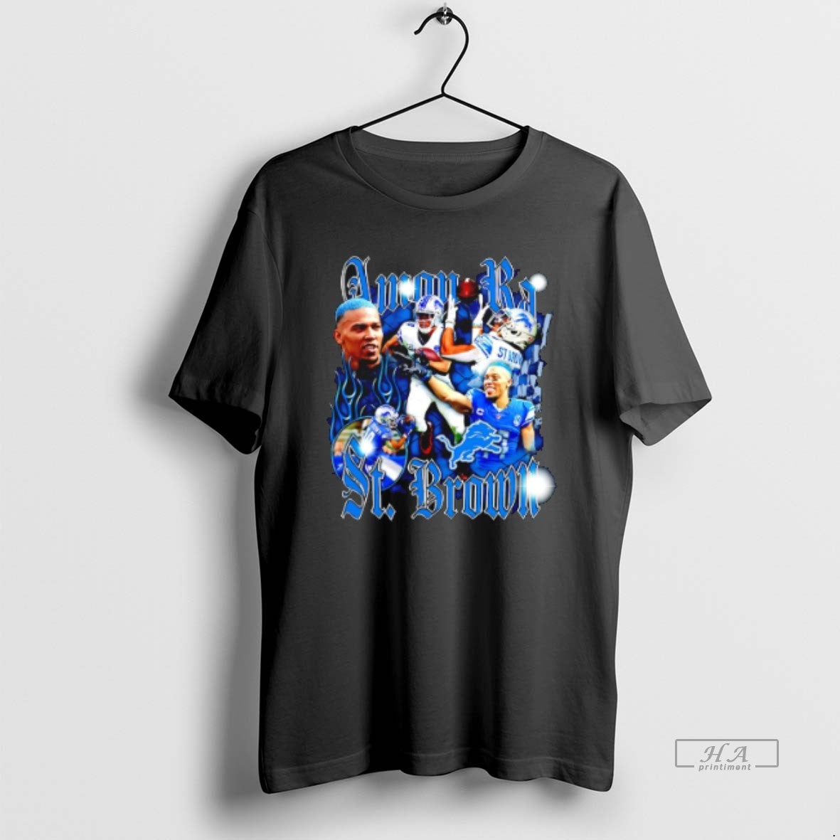 Official Amon Ra St Brown Detroit Lions Notorious Graphic T-Shirts, Hoodie, Sweatshirt | PopFlextees.com