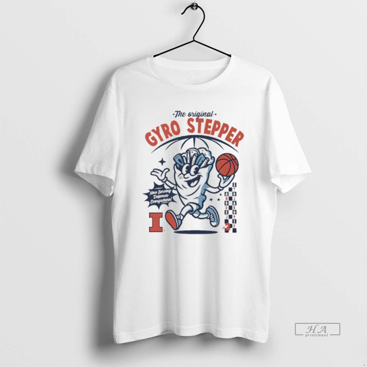 Official Andrej Stojakovic Illinois Fighting Illini The Gyro Stepper T-Shirts, Hoodie, Sweatshirt | PopFlextees.com