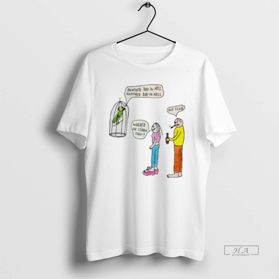 Official Another Day In Hell Whered He Learn That No Clue Tee Hoodie, Sweatshirt | PopFlextees.com