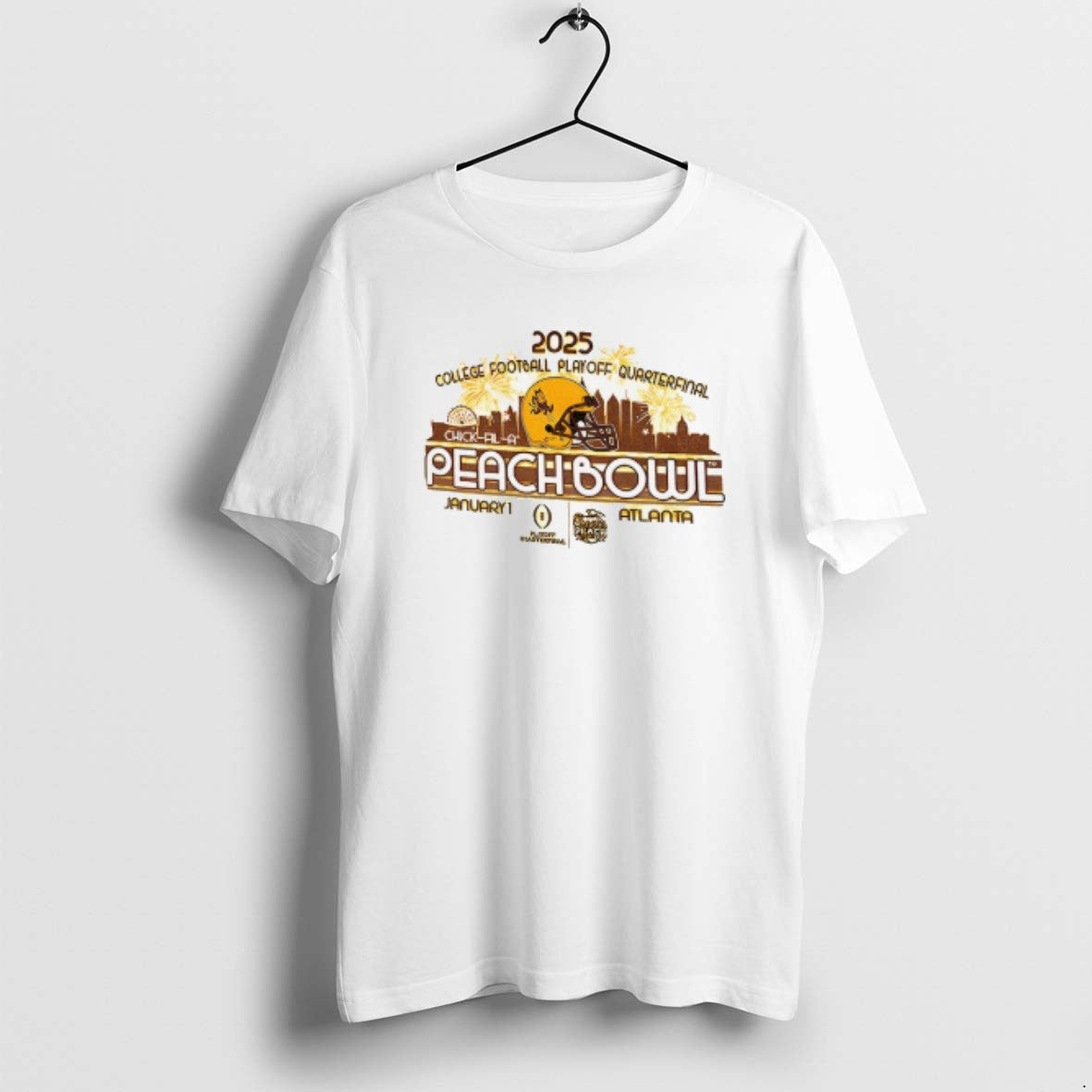 Official Arizona State Sun Devils 2025 Chick Fil A Peach Bowl Jan 1 T-Shirts, Hoodie, Sweatshirt | PopFlextees.com