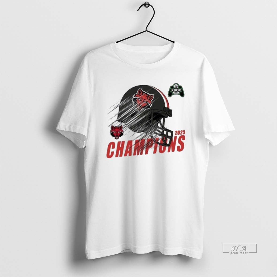 Official Arkansas State Red Wolves Football 2025 Xbox Bowl Champions Helmet T-Shirts, Hoodie, Sweatshirt | PopFlextees.com