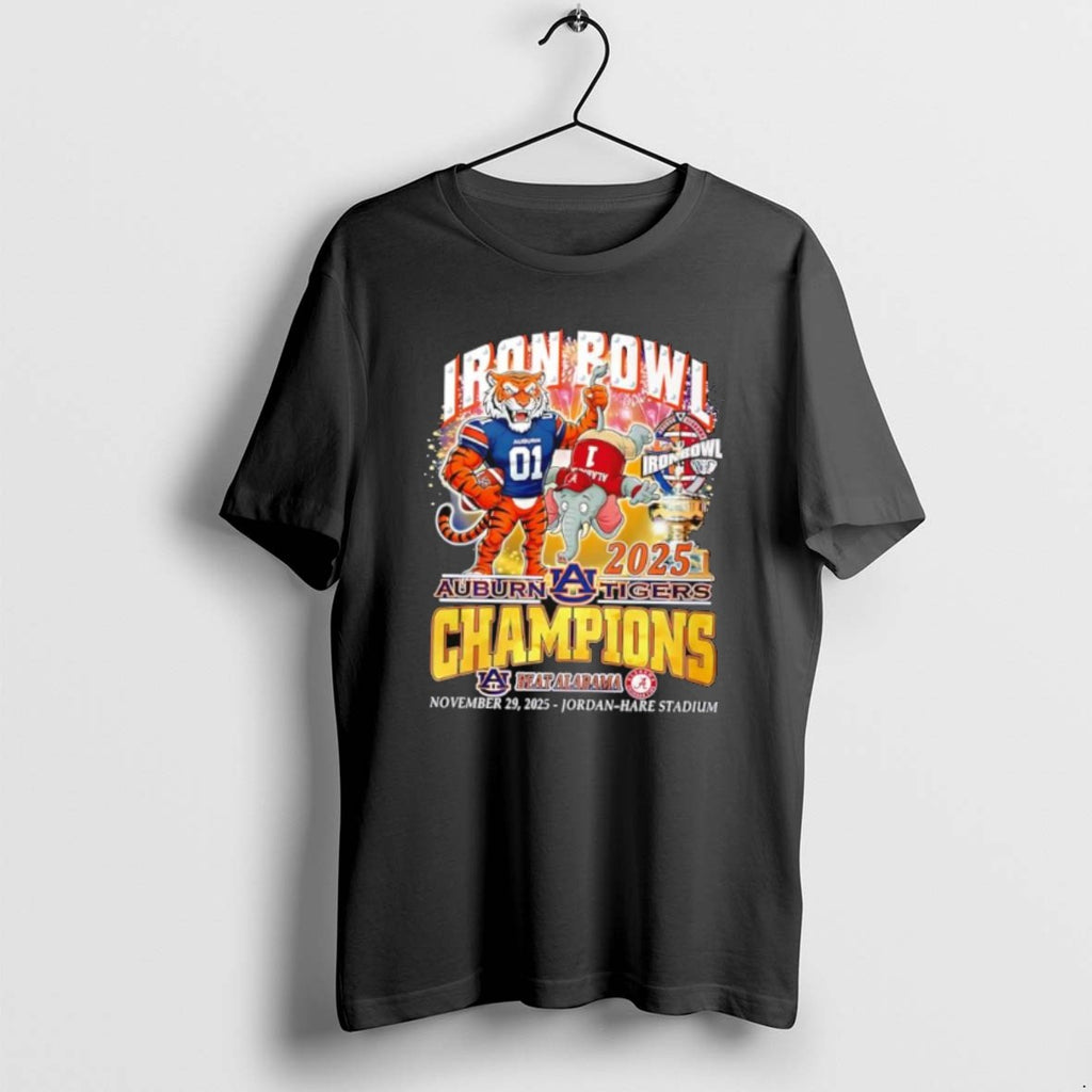 Official Auburn Tigers Iron Bowl Champions 2025 Beat Alabama T-Shirts, Hoodie, Sweatshirt | PopFlextees.com