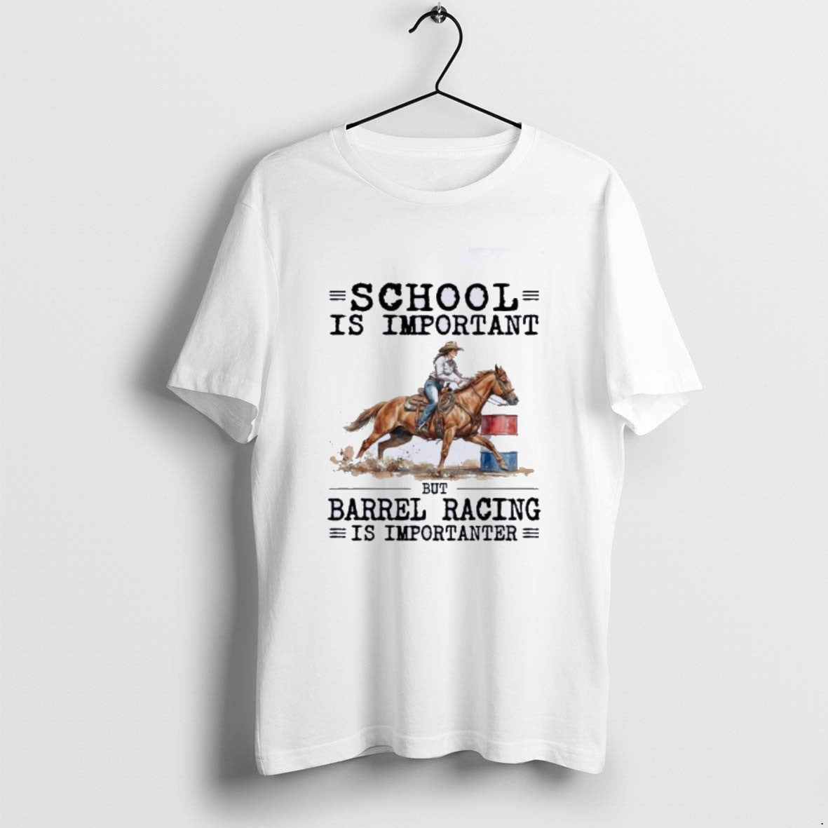 Official Barrel Racing School Is Important T-Shirts, Hoodie, Sweatshirt