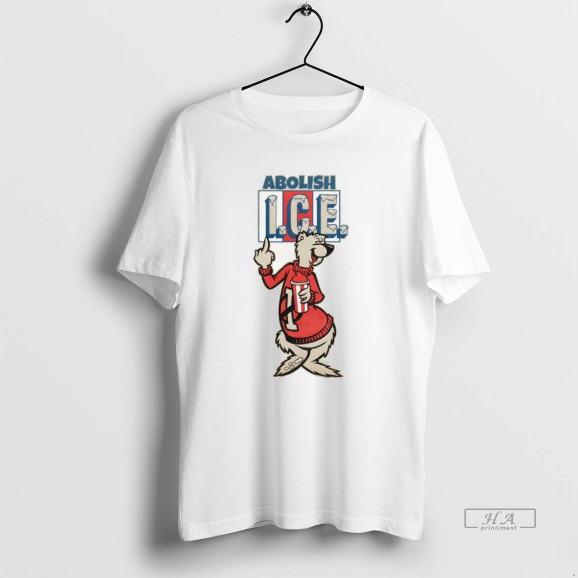 Official Bears Middle Finger Abolish Ice Vintage T-Shirts, Hoodie, Sweatshirt | PopFlextees.com
