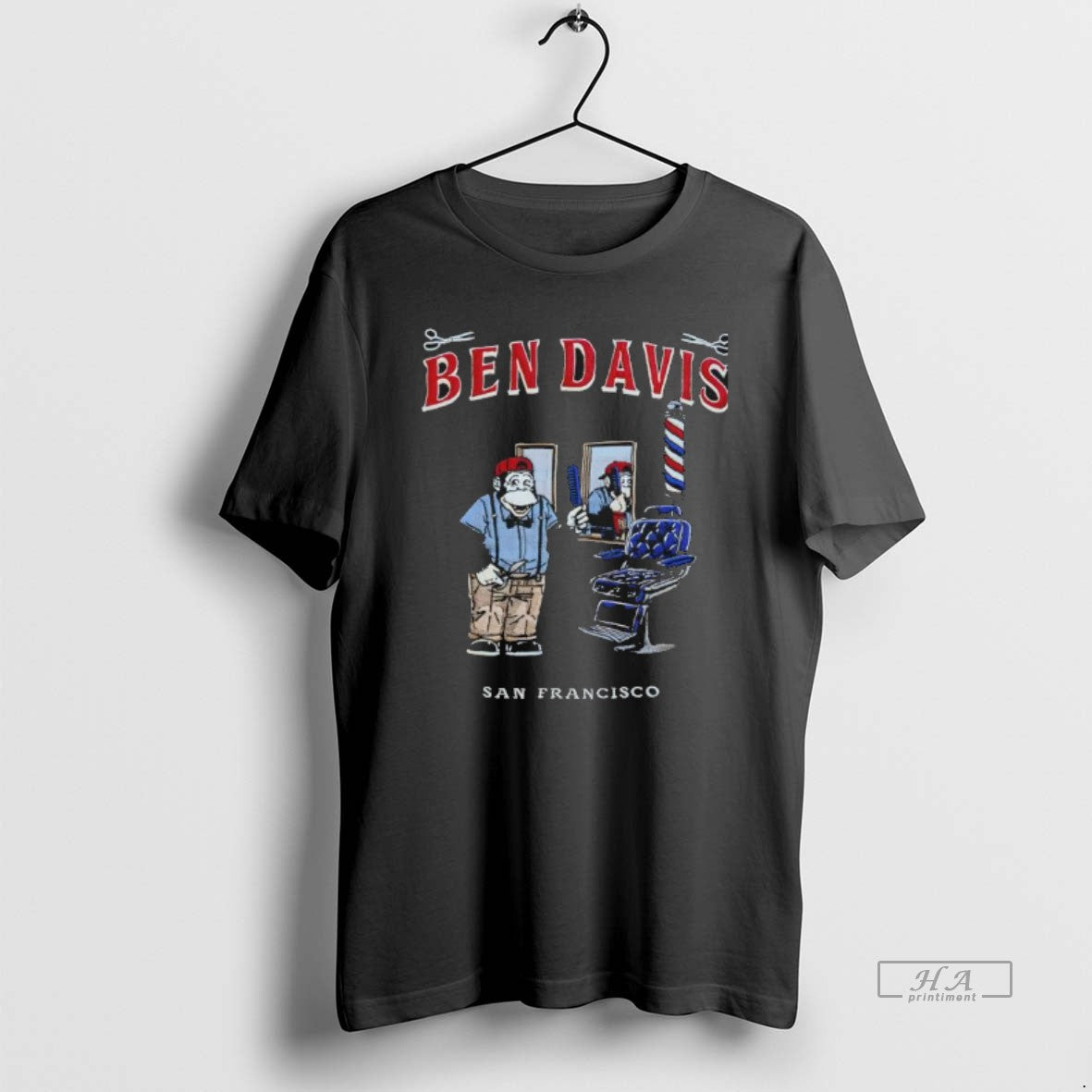 Official Ben Davis San Francisco Monkey Barber Shop Graphic T-Shirts, Hoodie, Sweatshirt | PopFlextees.com