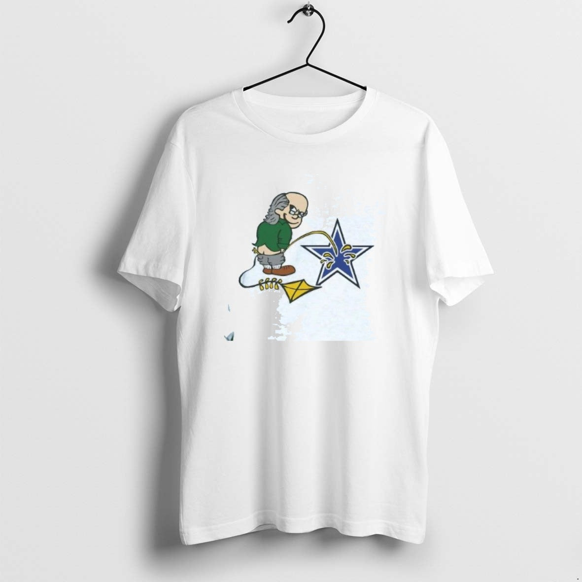 Official Ben Franklin Whizzing On The Dallas Cowboys T-Shirts, Hoodie, Sweatshirt | PopFlextees.com