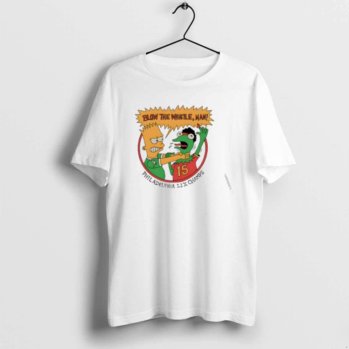 Official Blow The Whistle Man Philadelphia Lix Champs The Simpsons T-Shirts, Hoodie, Sweatshirt | PopFlextees.com