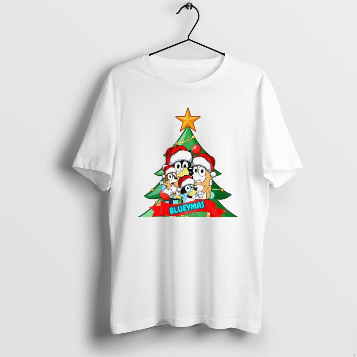 Official Bluey Family Christmas Tree Blueymas Merry Christmas T-Shirts, Hoodie, Sweatshirt | PopFlextees.com
