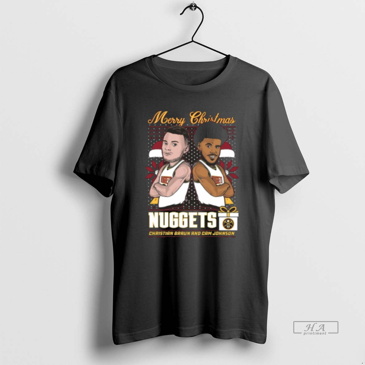 Official Braun Johnson Merry Christmas Nuggets Black Men Teemoonley Men T-Shirts, Hoodie, Sweatshirt | PopFlextees.com