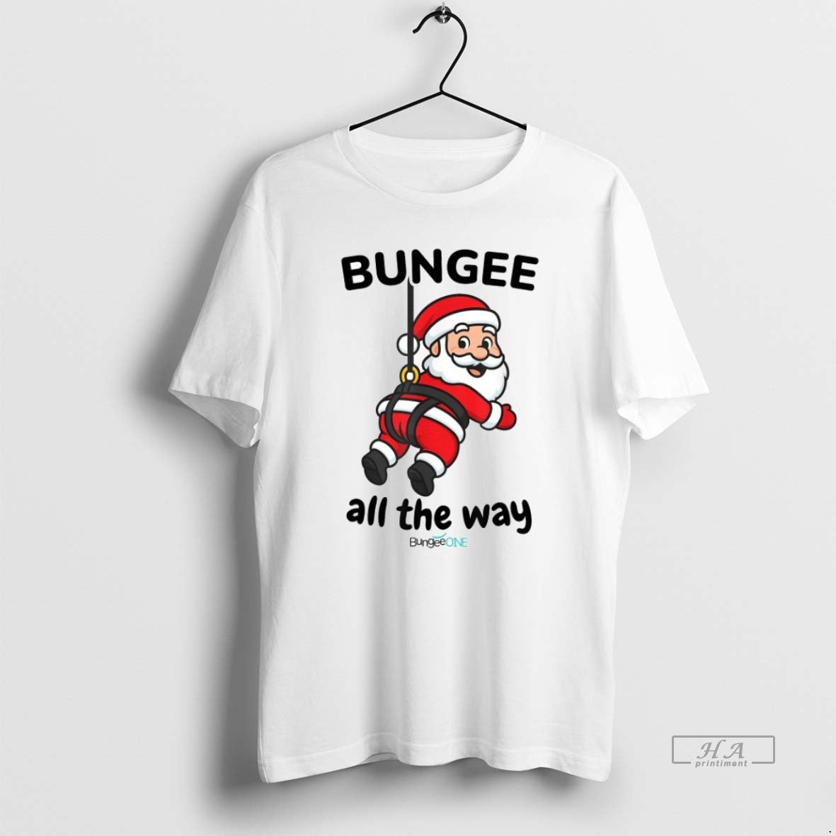 Official Bungee All The Way Santa Christmas T-Shirts, Hoodie, Sweatshirt | PopFlextees.com