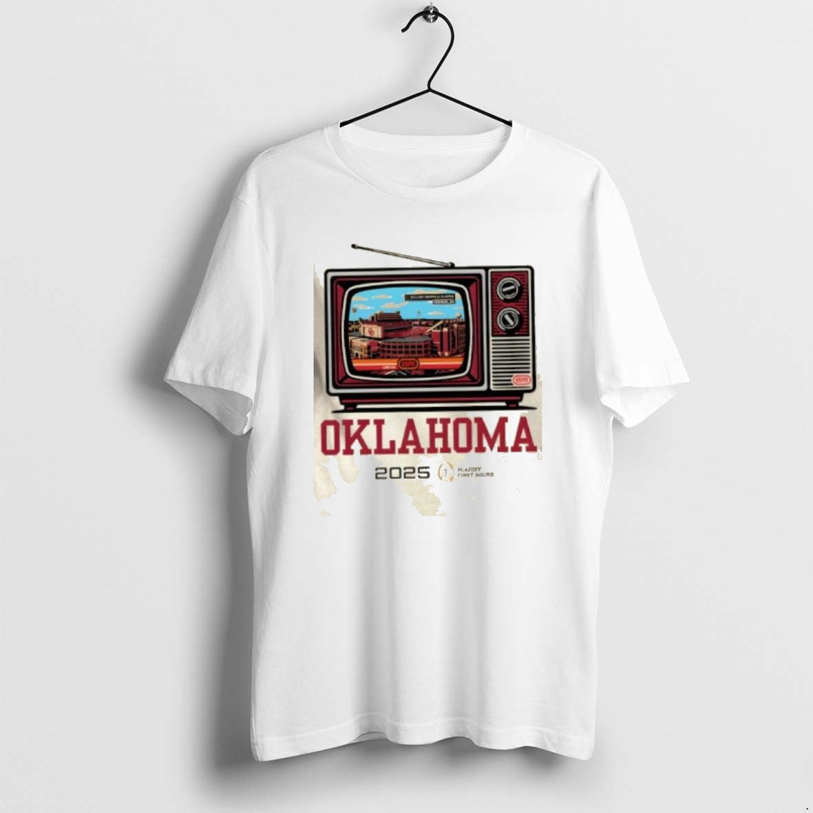 Official Cfp Playoff First Round 25 26 Oklahoma Tv Stadium T-Shirts, Hoodie, Sweatshirt | PopFlextees.com