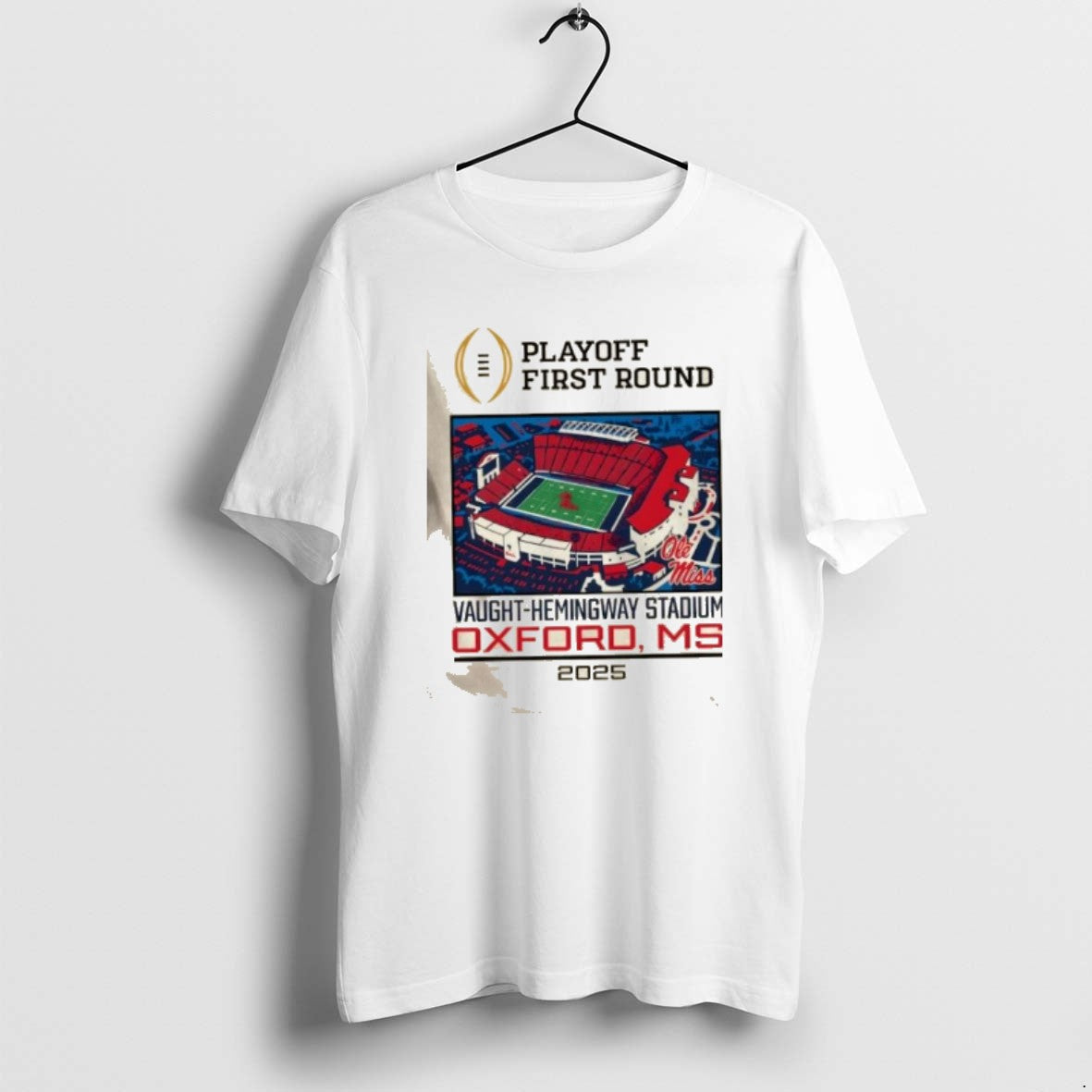 Official Cfp Playoff First Round 25 26 Ole Miss 1st Round Live From Vaught Hemingway T-Shirts, Hoodie, Sweatshirt