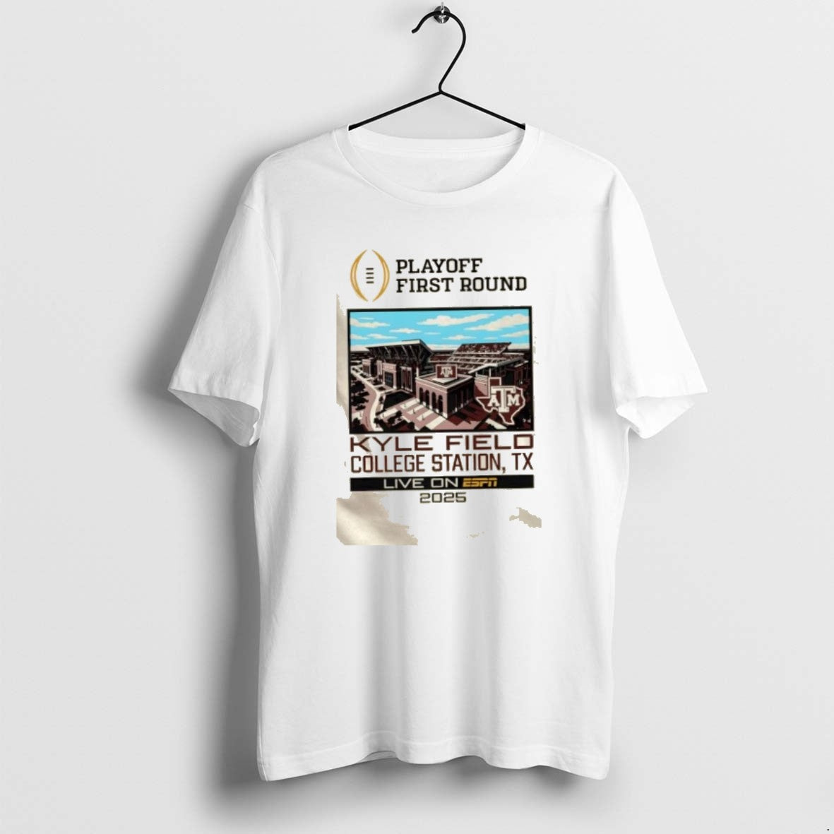 Official Cfp Playoff First Round 25 26 Texas Am 1st Round Live From Kyle Field T-Shirts, Hoodie, Sweatshirt | PopFlextees.com