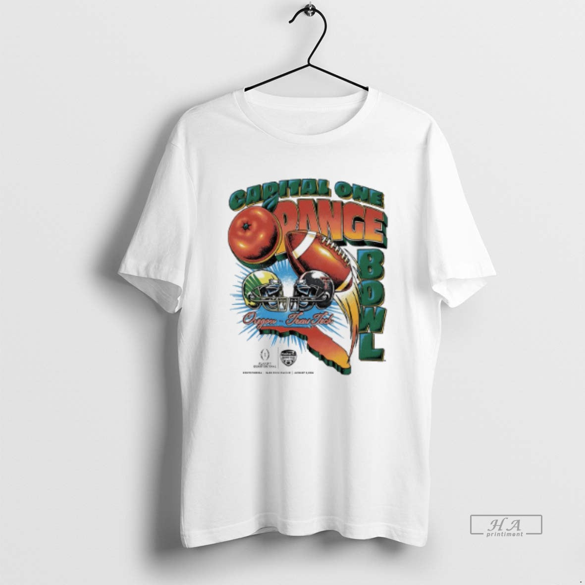 Official Capital One Orange Bowl 2026 Oregon Vs Texas Tech Matchup Vintage T-Shirts, Hoodie, Sweatshirt | PopFlextees.com