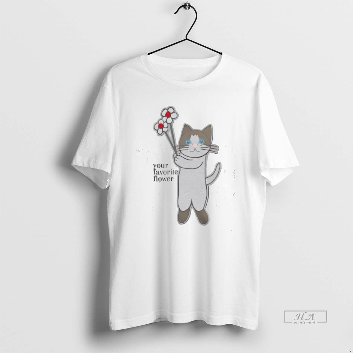 Official Cat Your Favorite Flower Cute T-Shirts, Hoodie, Sweatshirt | PopFlextees.com