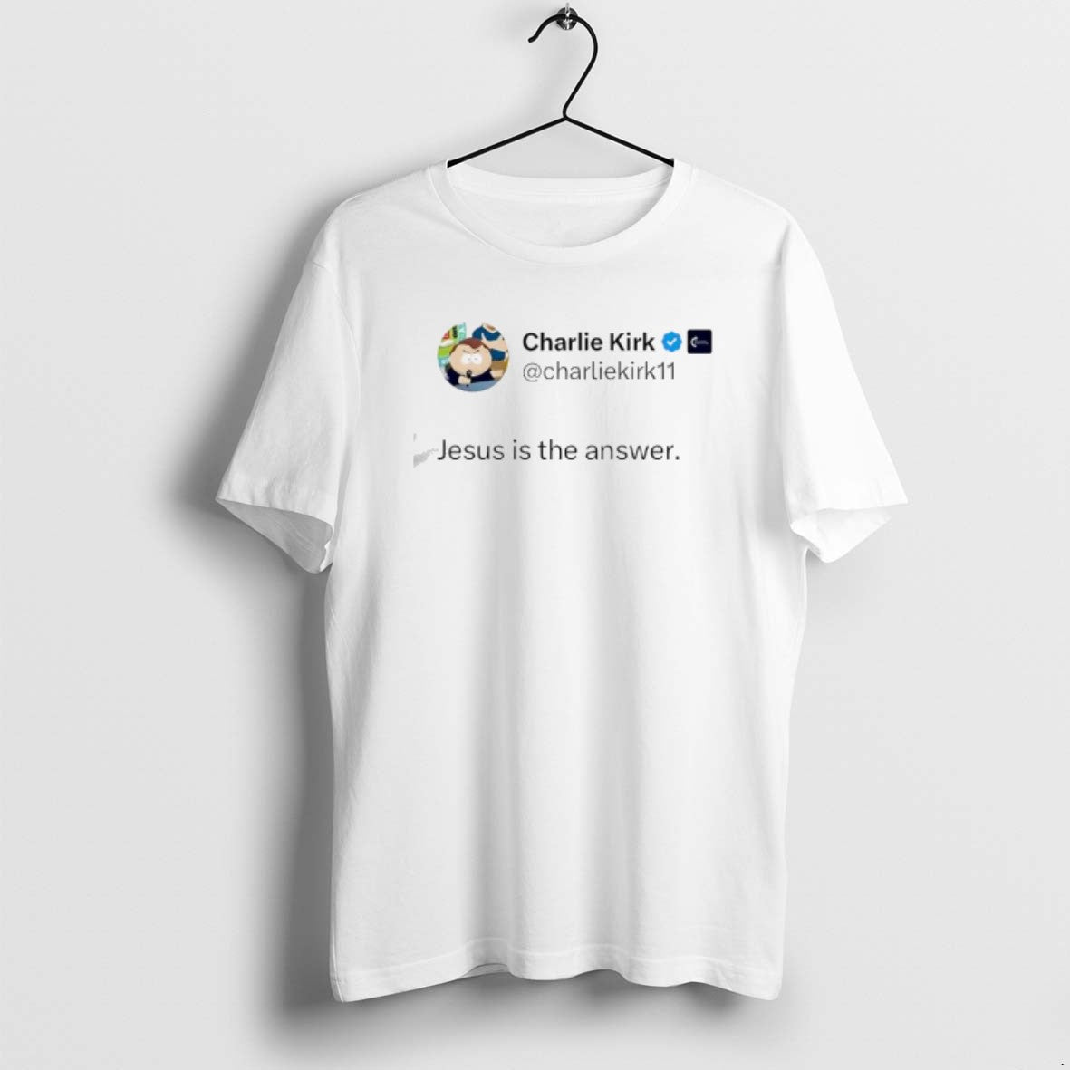 Official Charlie Kirks X Account Post Jesus Is The Answer T-Shirts, Hoodie, Sweatshirt | PopFlextees.com