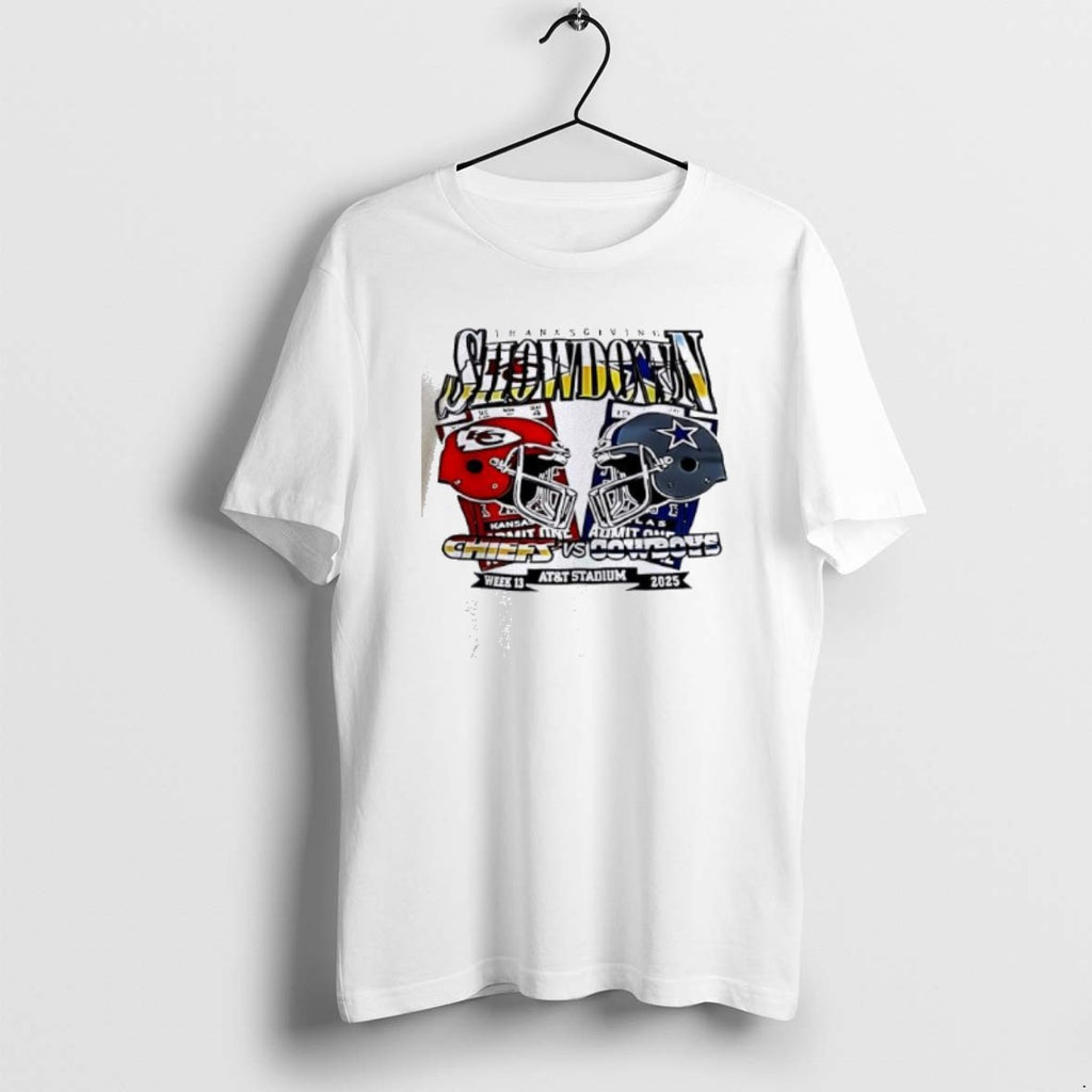 Official Chiefs Vs Cowboy Thanksgiving Showdown 2025 Helmet T-Shirts, Hoodie, Sweatshirt | PopFlextees.com