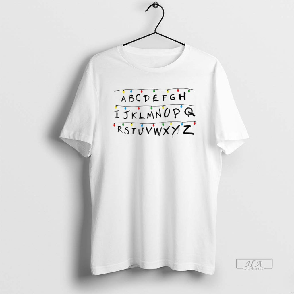 Official Christmas Alphabet String Lights T-Shirts, Hoodie, Sweatshirt | PopFlextees.com