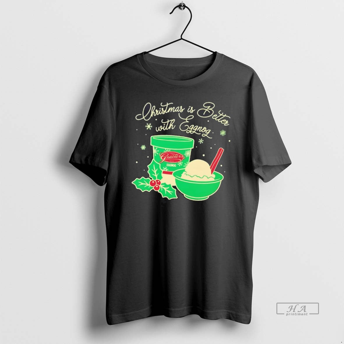 Official Christmas Is Better With Graeters Egg Nog T-Shirts, Hoodie, Sweatshirt | PopFlextees.com