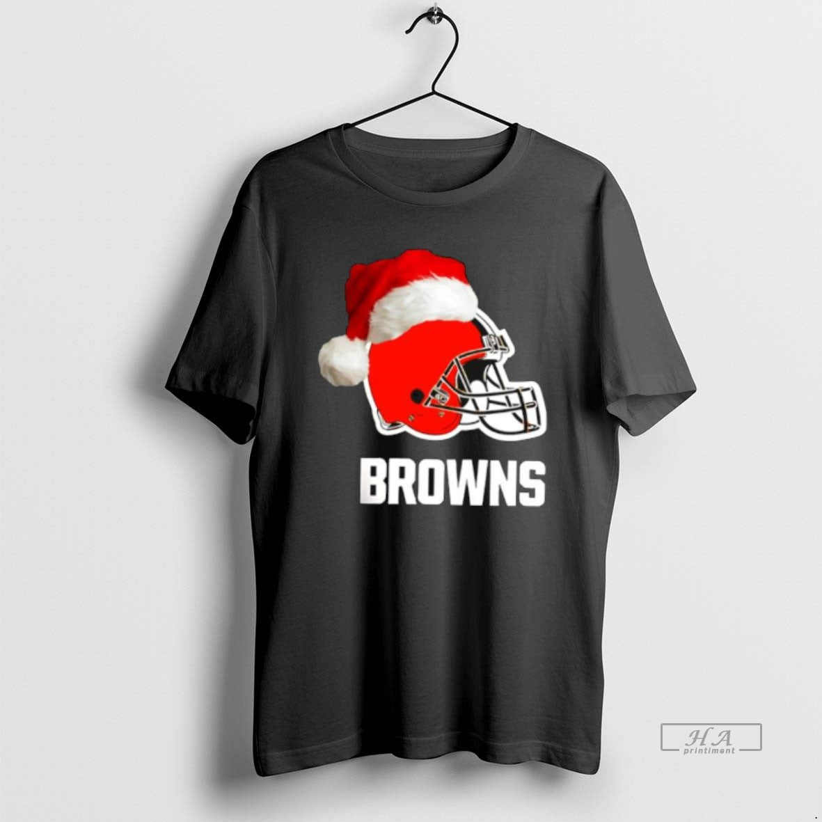 Official Cleveland Browns 2025 Santa Hat Logo Football Christmas T-Shirts, Hoodie, Sweatshirt | PopFlextees.com