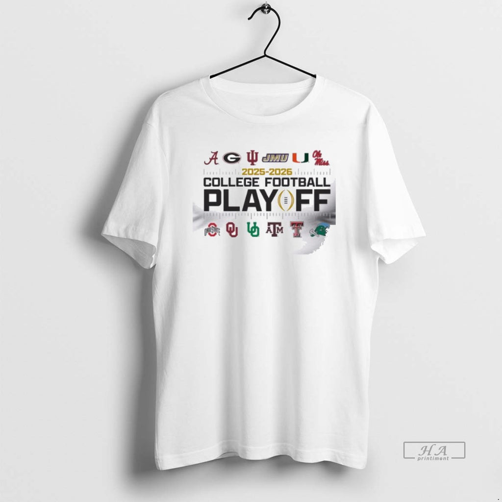 Official College Football Playoff 12 Team 2025 2025 T-Shirts, Hoodie, Sweatshirt