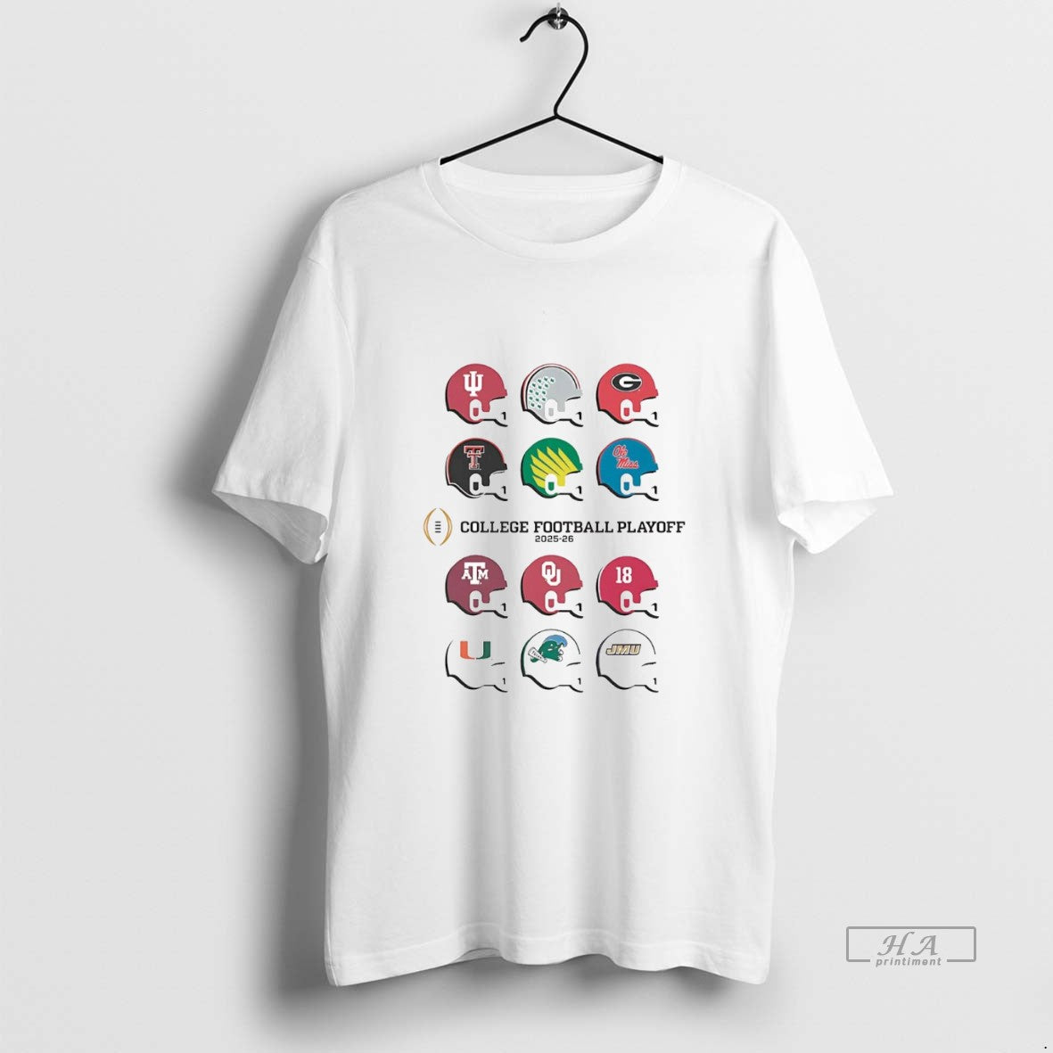 Official College Football Playoff 2025 Team Helmets T-Shirts, Hoodie, Sweatshirt | PopFlextees.com