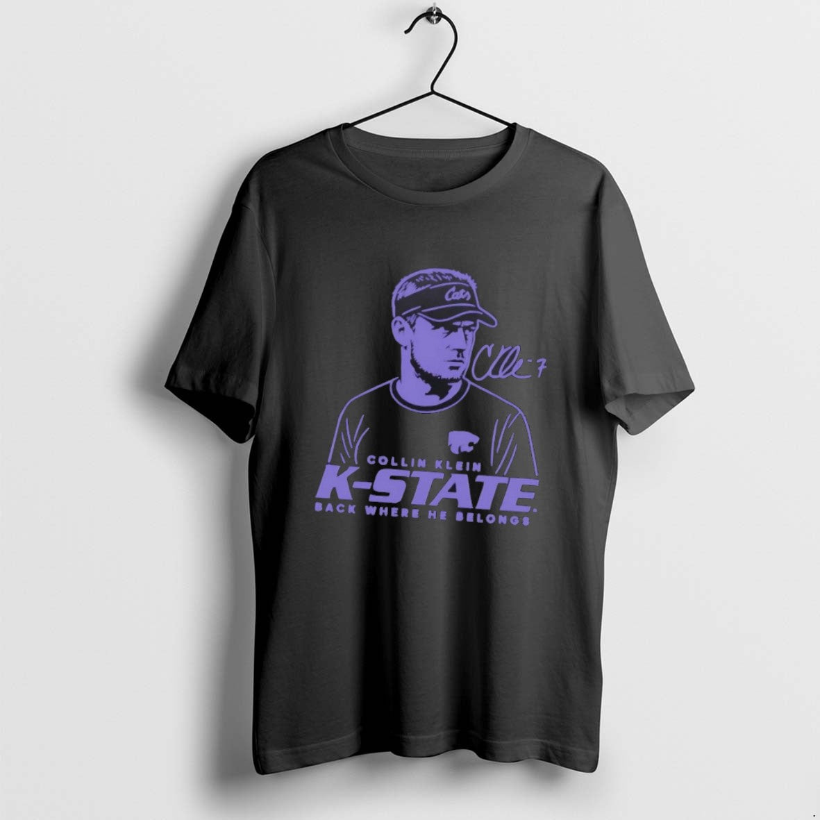 Official Collin Klein Back Where He Belongs K State Wildcats T-Shirts, Hoodie, Sweatshirt | PopFlextees.com